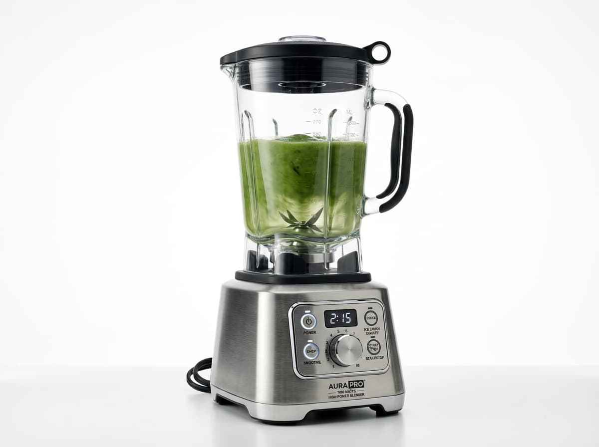 Licuadora de Alta Potencia 1200W Vaso de Vidrio